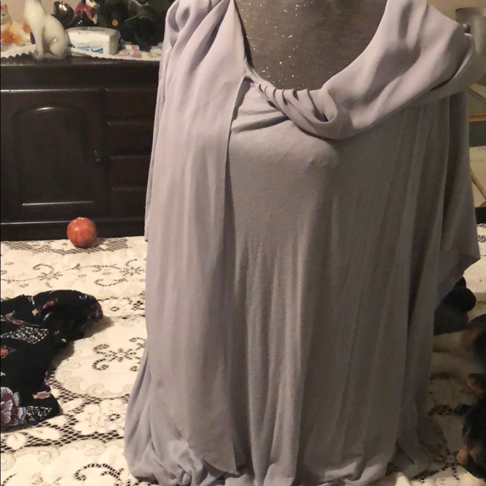 Soft blouse with sash